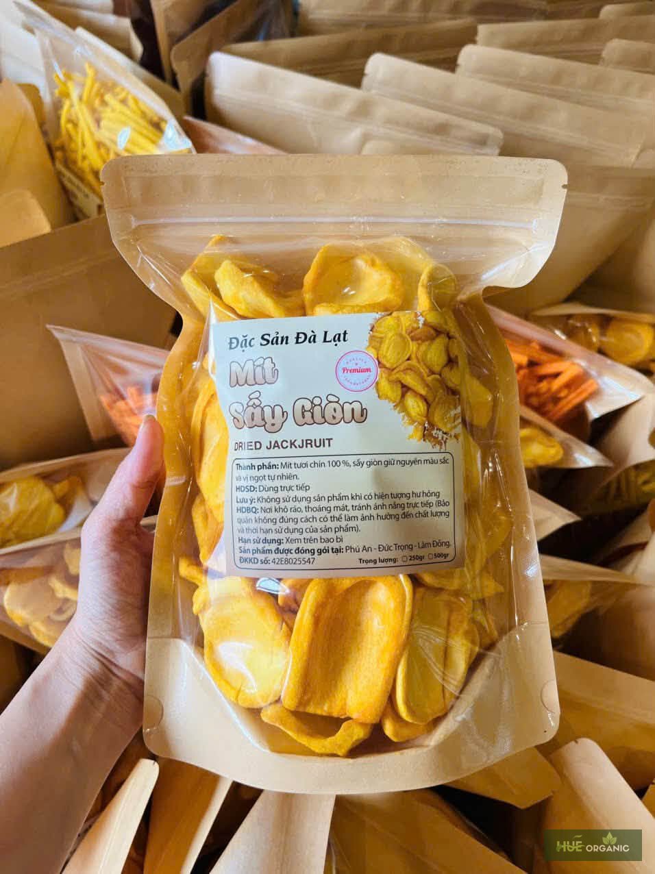 Mít Sấy Giòn Đà Lạt – 100% Mít Tươi Chín, Giòn Rụm Thơm Ngọt