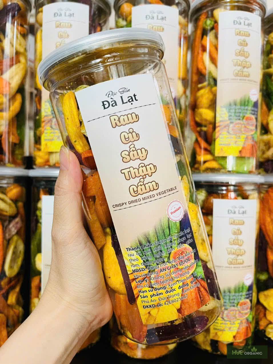 Rau Củ Sấy Thập Cẩm Đà Lạt – Mix Trái Cây, Rau Củ Sấy Giòn
