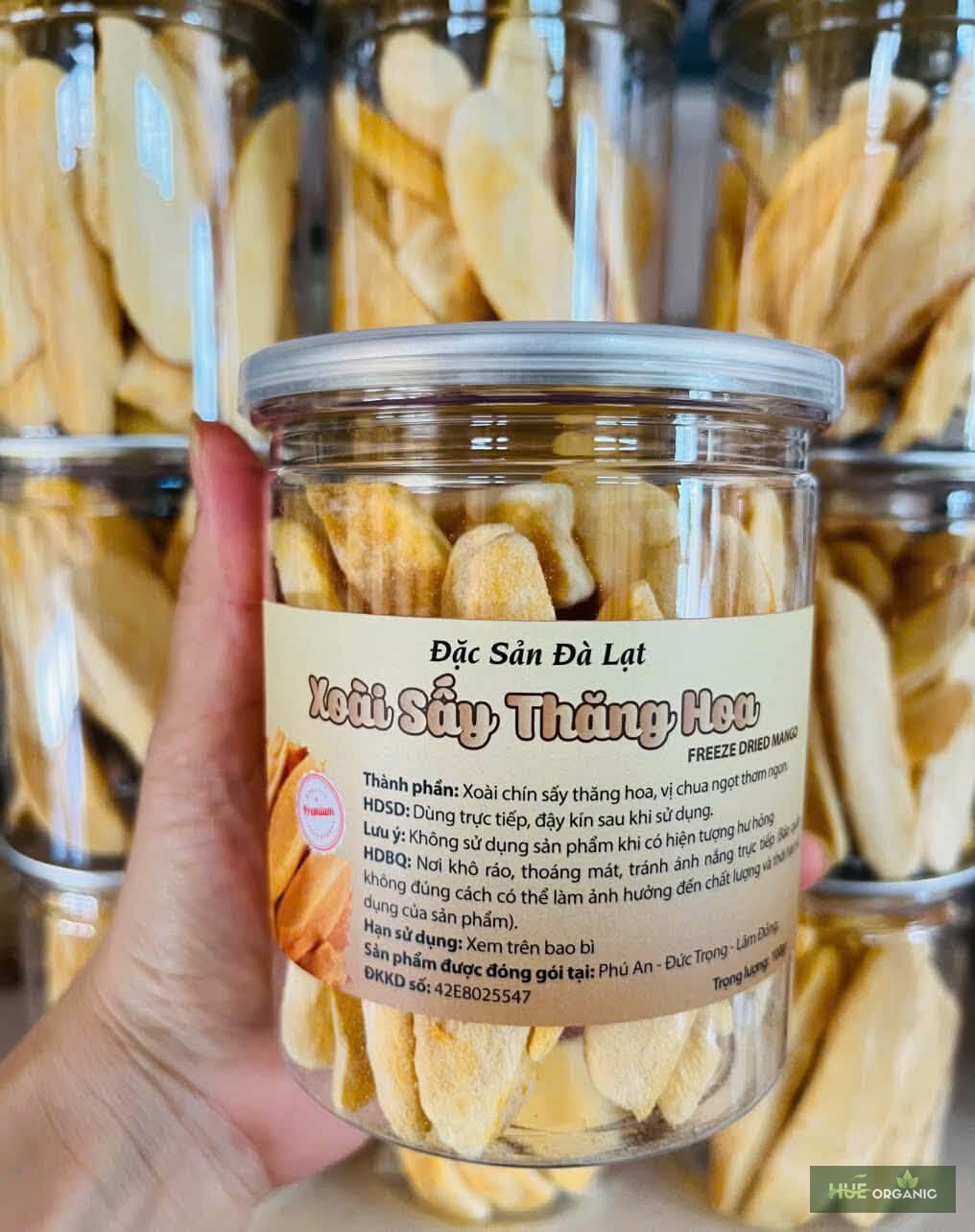 Xoài Sấy Thăng Hoa Đà Lạt – Giòn Xốp, Giữ Trọn Vị Xoài Chín